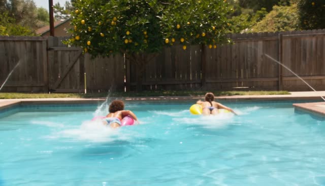 Backyard Pool Float Race