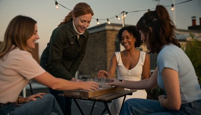 Rooftop Golden Hour Toast