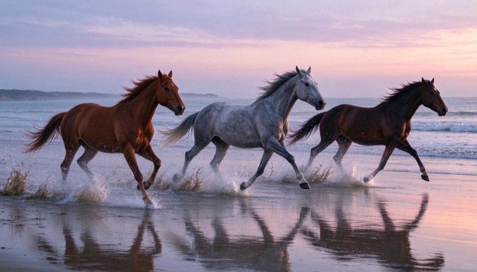 Horses at Dawn