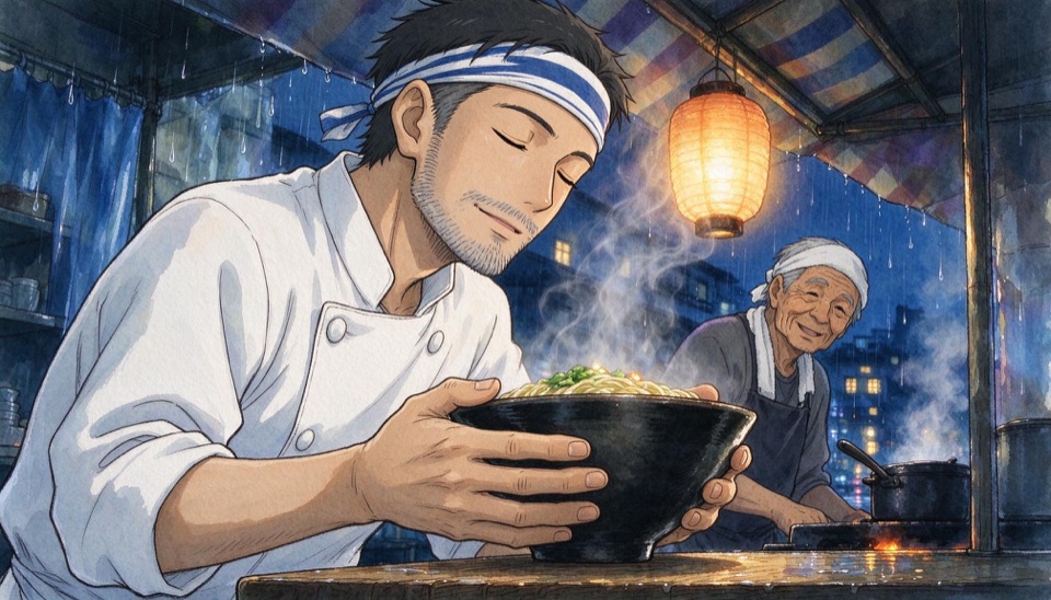 Rainy Noodle Stall