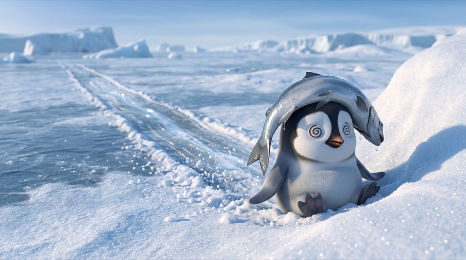 Penguin Slip-Up