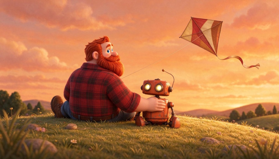 Robot Kite Day