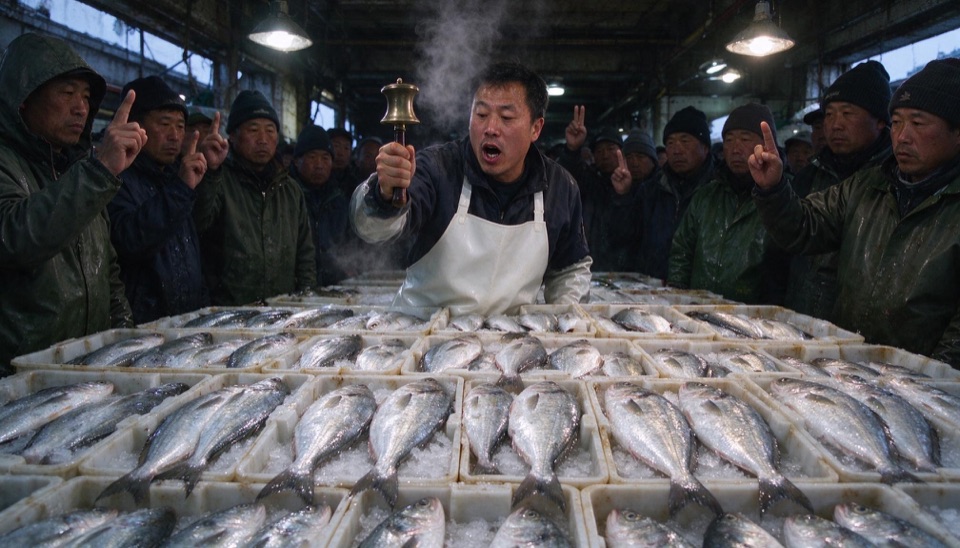 Pre-Dawn Fish Auction