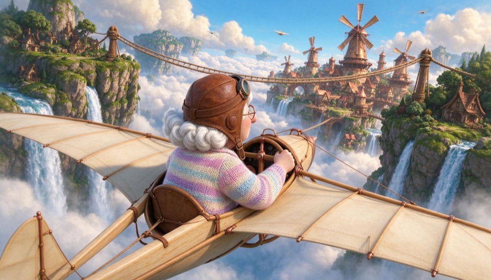 Glider Between Sky Islands