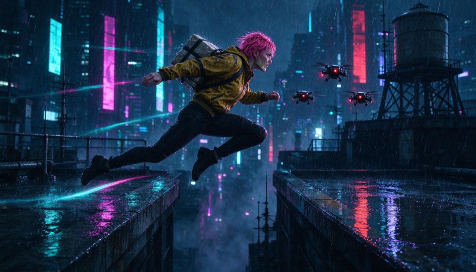 Rooftop Courier Chase