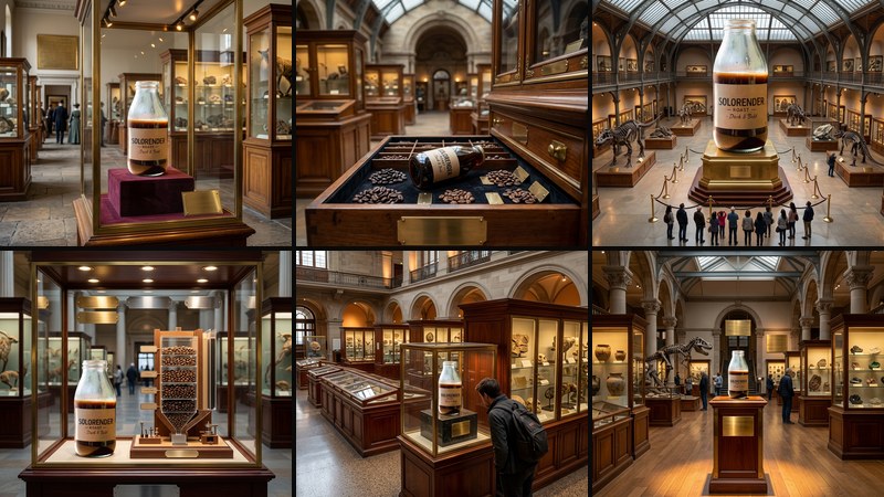 Your product, displayed like a museum treasure